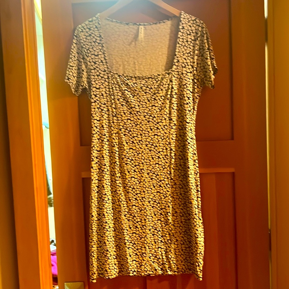 RVCA abstract floral print dress